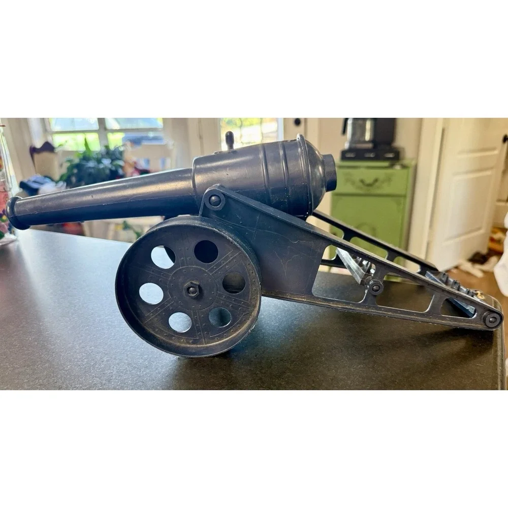 Vintage Plastic Roll Cap Firing Toy Cannon Military Artillery 18